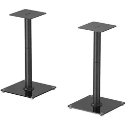 Hochwertige Lautsprecherständer 2er Set aus Metall und Glas