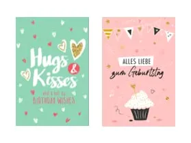 Premium Geburtstagskarten Happy Birthday 12x18cm