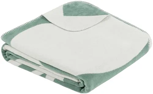 Ibena Bayamo Kuscheldecke 150x200 cm - Weiche Baumwollmix-Decke in Mintgrün - Vielseitige Kuscheldecke aus hochwertigem Baumwollmix, atmungsaktiv und angenehm wärmend. Ideal für gemütliche Abende auf der Couch oder als stilvolle Dekoration.