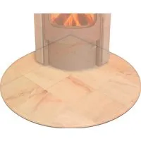 Hark Glasbodenplatte Tropfenform mit Facettenschliff von Hark