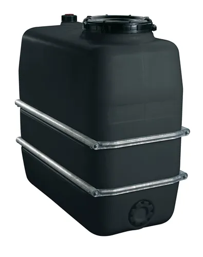 Graf Wassertank Raumspartank schwarz 2000 L - Wasserspeicher & Regentonnen, platzsparend und ideal zur Regenwassernutzung für Garten und Haushalt.