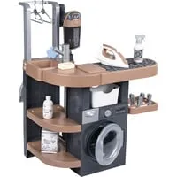 Smoby Rowenta Haushalts-Set Waschküche - Kinder-Küchengeräte mit realistischen Funktionen und 17 Zubehörteilen, fördert spielerisch die Hausarbeit und Nachhaltigkeit durch 57% Recyclinganteil.