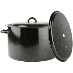 Einkochtopf emailliert 32 cm – 15L mit Einsatz