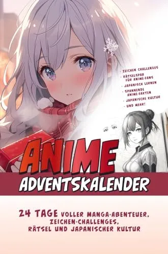 Der Große Anime Adventskalender - Entdecke 24 Tage voller Manga-Abenteuer, Zeichen-Challenges und Rätsel. Der perfekte Adventskalender für Anime-Fans, der die Vorfreude auf Weihnachten mit japanischer Kultur verbindet.