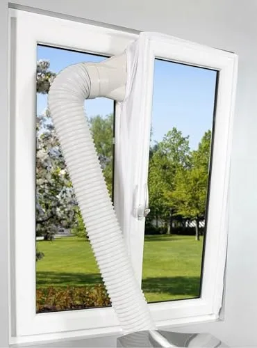 Comfee Fensterabdichtung Hot Air Stop für mobile Klimageräte und Abluft-Wäschetrockner, weiß, 10000196