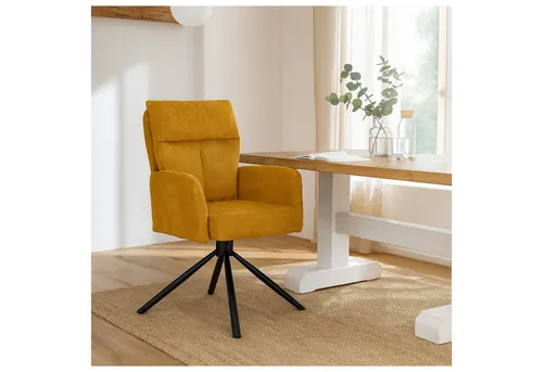 Esszimmerstuhl Kyra Gelb 2er-Set mit Auto-Return in gelb von HTI-Line