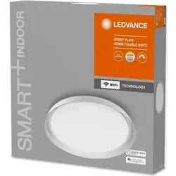 LEDVANCE SMART+ WIFI ORBIS PLATE: Smarte LED Wand- und Deckenleuchte - Lampen mit WiFi Technologie, änderbare Lichtfarbe von 3000K bis 6500K, kompatibel mit Google und Alexa für einfache Sprachsteuerung.