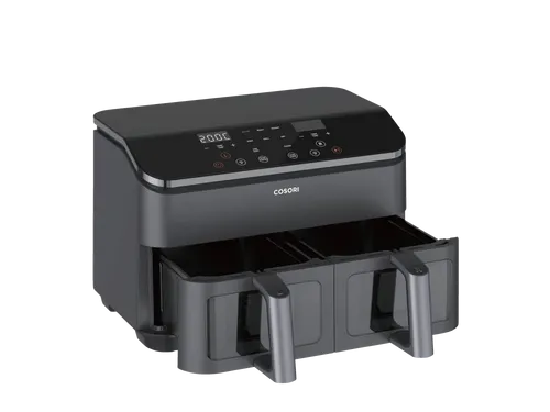 COSORI CAF-R901-AEU - Dual Basket Heißluftfriteuse 1750 Watt, fettfreies Frittieren und vielseitige Kochmöglichkeiten