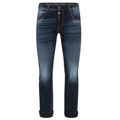 Timezone Herren Slim Jeans SCOTTTZ - Indigo Dust Wash - Modische Slim Fit Jeans für Herren in Indigo Dust Wash, ideal für jeden Anlass. Aus 91% Baumwolle und 9% Elasthan, bietet sie Komfort und Stil.
