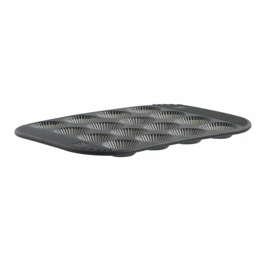 Mastrad Silikon Backform für 16 Mini-Tartelettes - Hochwertige Silikonform in Grau, ideal für kreative Backprojekte. Perfekt für gleichmäßige Mini-Tartelettes und einfach zu reinigen.
