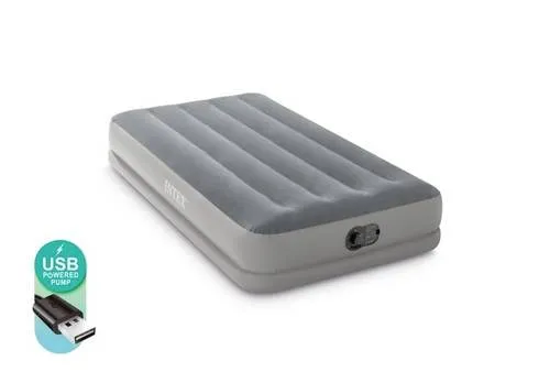 Intex 64112 TWIN DURA-BEAM PRESTIGE AIRBED mit USB-Pumpe