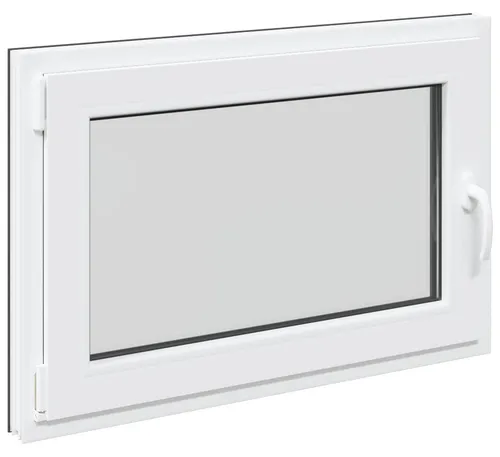 vidaXL Kellerfenster RISOR Anthrazit 90 x 50 cm PVC und Glas - Modernes Untergeschossfenster mit praktischem Kipp- und Drehmechanismus. Hergestellt aus stabilen Materialien, sorgt es für ausreichend Licht und ein stilvolles Ambiente in deinem Zuhause.
