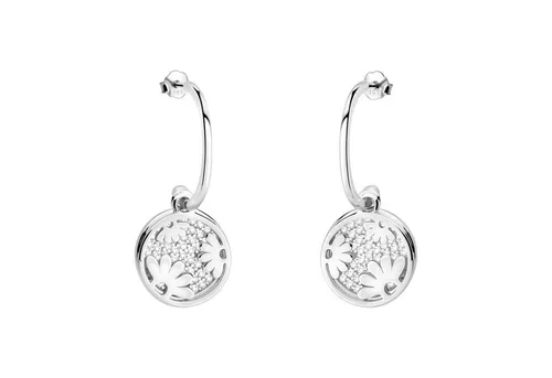 SOFIA MILANI Damen Ohrringe 925 Silber mit Zirkonia - Blumen Ohrhänger E2750 - Elegante Blumen Ohrhänger aus 925 Sterling Silber mit funkelnden Zirkonia. Hochglanzpoliert und hypoallergen, ideal für jeden Anlass. Perfekt verpackt in einer edlen Geschenkbox.