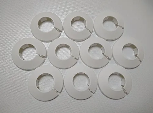 Flamco RV Plastik Rosette Abdeckrosette Klapprosette Heizkörper Rohrabdeckung (28 = 3/4