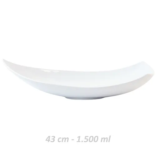 Porzellan Schale 43 cm 1,5 l ''Swingbowl'', Weiß 1 Stück
