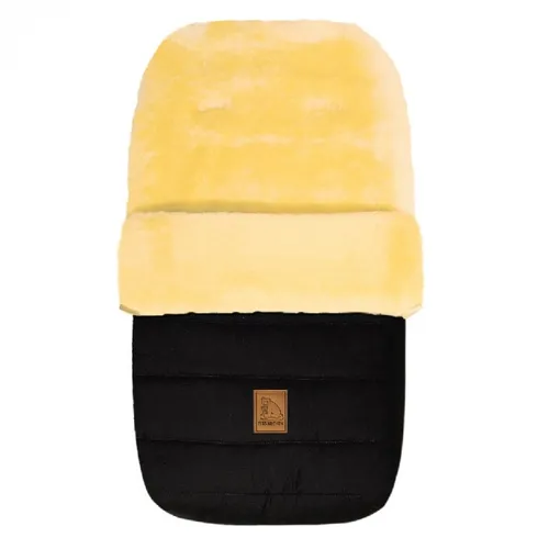 HEITMANN Lammfellfußsack Eisbärchen schwarz