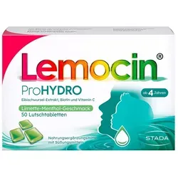 LEMOCIN ProHydro Lutschtabletten 50 St - Arzneimittel zur Unterstützung der Mund- und Rachenschleimhaut, mit feuchtigkeitsspendender Wirkung für mehr Wohlbefinden.