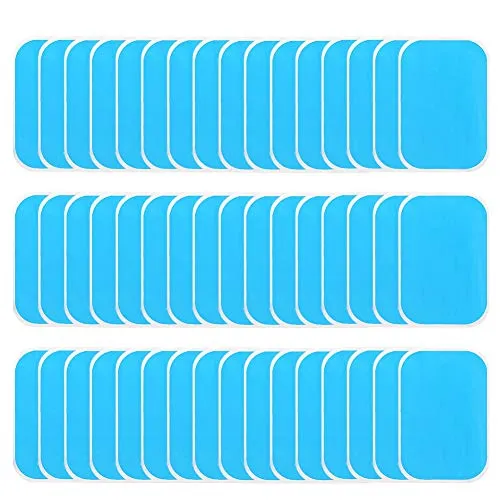 ADAKEL 60 Stück EMS Gel Pad, EMS Muskelstimulator Ersatzteile für EMS Trainer Bauchtrainer Muskelstimulation Elektrostimulation, Abs Trainer Ersatz Gel Pad