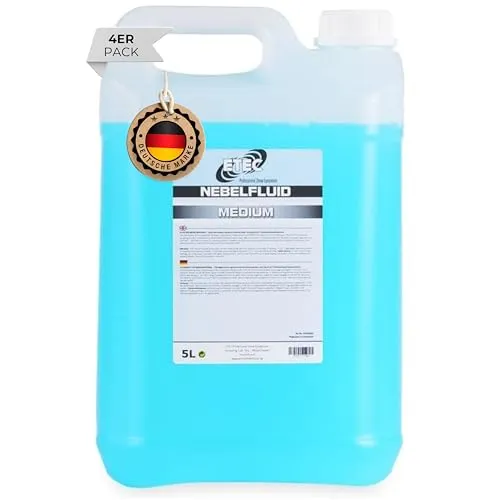 ETEC Professional Nebelfluid 20 Liter - 4 x 5 Liter Medium Fogger Fluid - Nebelmaschine Flüssigkeit für Indoor und Outdoor Events - DJ, Bühne, Veranstaltung