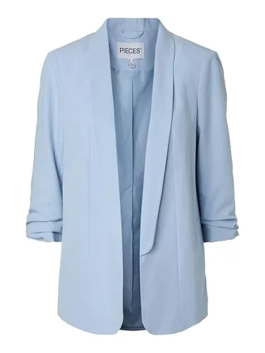 pieces Jerseyblazer blau S (36) - Eleganter Jerseyblazer in Cashmere Blue, ideal für den Alltag. Pflegeleicht und vielseitig kombinierbar, sorgt er für einen stilvollen Auftritt.