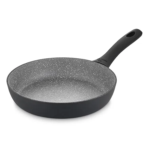 Gerlach GRANITEX Gray Bratpfanne 24cm - Aluminium Bratpfanne mit Ilag 340G Antihaftbeschichtung, ideal für gesundes Kochen ohne Anhaften und einfache Reinigung.