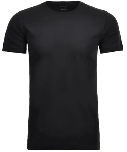 Ragman Herren 2 T-Shirt Doppelpack Bodyfit mit Rundhals, Schwarz, XL - T-Shirts für Herren, praktischer Doppelpack in klassischem Schwarz, ideal für jeden Anlass und bequem im Bodyfit-Schnitt.