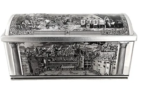 Stollendose Keksdose Geschenkdose - Nostalgietruhe - Vorratsdose im Vintage-Stil, BPA-frei, geruchssicher und leicht zu reinigen. Perfekt für Kekse und andere Leckereien mit einer Kapazität von 2,9 l.