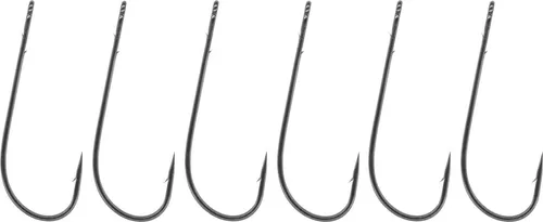 Sasame Haken Worm 0715 - 6 Jighaken, Größe:2/0