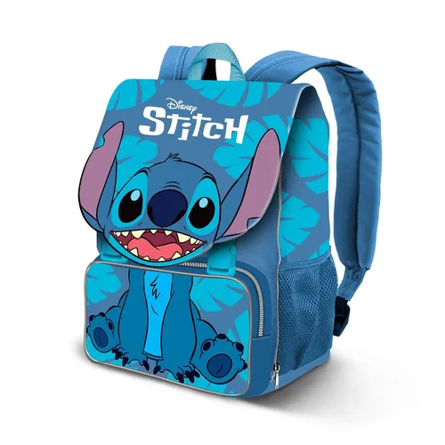 Disney Lilo und Stitch Sit-EXP Rucksack, Blau, 28 L - Sport Rucksack mit verstellbarem Kordelzugverschluss und gepolstertem Rücken, ideal für Abenteuer und Freizeitaktivitäten.