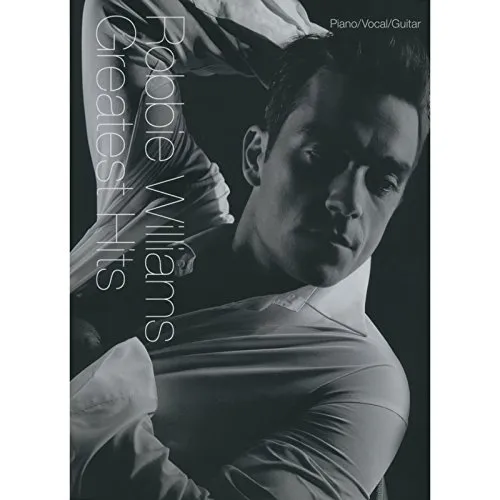 Robbie Williams - Greatest Hits Notenbuch - Belletristik mit Noten für Klavier, Gesang und Gitarre, inklusive Hits wie Life Thru A Lens und zwei neuen Songs, perfekt für Musikliebhaber und Robbie Williams Fans.