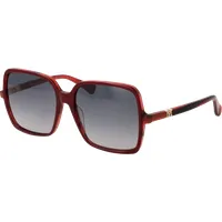Max Mara Sonnenbrille MM0037 71B 60 - Stilvolle Damenbrille - Elegante Sonnenbrille für Damen in Burgunder mit grauen Verlaufsgläsern. Schützt zuverlässig vor UV-Strahlen und verleiht jedem Look das gewisse Etwas.