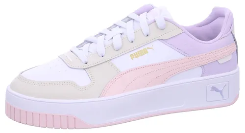 PUMA Damen Carina Street Sneaker - Damen-Sneaker aus hochwertigem Leder mit Gummizwischensohle, ideal für einen stilvollen Look und optimalen Komfort.