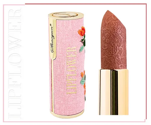 Shaoyun Lippenstift Frangipani Nr. 197 - Vegan & Ohne Titandioxid - Veganer Lippenstift mit Bio-Rohstoffen in der Farbe Frangipani Nr. 197. Schimmerndes Finish, pflegend und feuchtigkeitsspendend für ein strahlendes Lächeln.