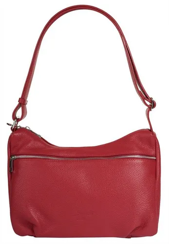 Samantha Look Shopper Damen 021851 rot - Handtasche aus 100% Rindleder mit minimalistischen Design. Ideal für jeden Anlass, bietet Platz für alles Wichtige und ist mit einem stufenlos verstellbaren Schultergurt ausgestattet.