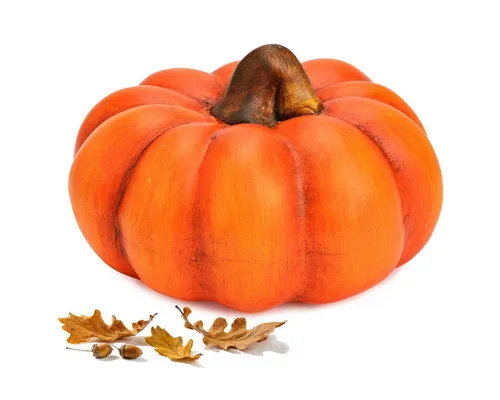 matches21 HOME & HOBBY Dekofigur Kürbis orange aus Ton, 16 cm als Herbst & Halloween Deko (1 St), Deko-Kürbis als Deko für Innen & Außen