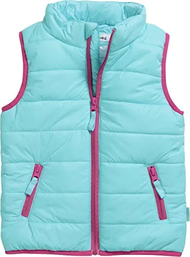 Playshoes Unisex Kinder Steppweste Outdoor-Jacke, Türkis, 86 EU