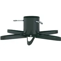 vidaXL Weihnachtsbaumständer Grün 49 x 49 x 15,5 cm aus Stahl