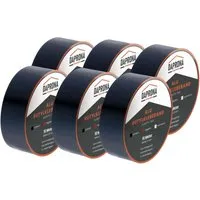 DAPRONA Butylband 10m x 50mm - 6 Stück Schwarz - Butyl-Klebebänder für dauerhafte Abdichtung, wasserfest und hitzebeständig, ideal für Fenster, Dachrinnen und Reparaturen.