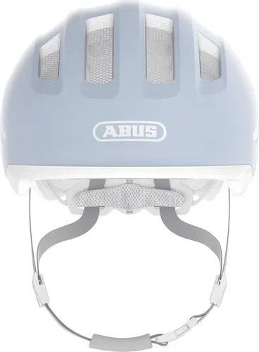 ABUS Kinderhelm Smiley 3.0 LED - Sicherer Fahrradhelm für Kids mit Licht - Fahrradhelme mit tiefer Passform und Platz für Zopf, ideal für mehr Sicherheit beim Radfahren in der Dämmerung. Perfekt für Kinder ab 1 Jahr mit bunten Designs.