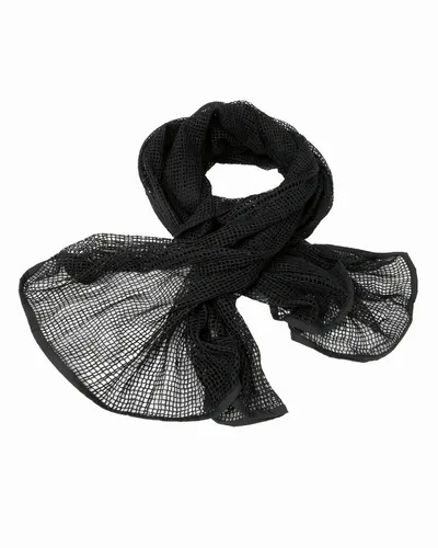 MIL-TEC® Netzschal PES schwarz Tarnschal Commando Schal in schwarz von Mil-Tec