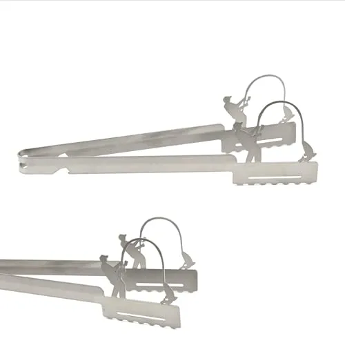 Grillzange Motiv Angler, spülmaschinengeeignet, Geschenkidee, Männergeschenk, Geschenk für Angler
