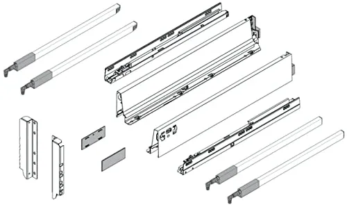 Blum Tandembox antaro D-Reling | 1 Paar, 30kg, 450mm von Blum