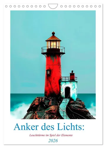 Anne Seltmann | Anker des Lichts: Leuchttürme im Spiel der Elemente - Kalender mit 14 kunstvollen Motiven von Leuchttürmen, ideal für Natur- und Kunstliebhaber. Perfekt für das Jahr 2025!