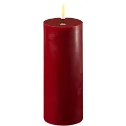 Stumpenkerze LED bordeaux 5 x 12,5cm in rot von Deluxe Homeart