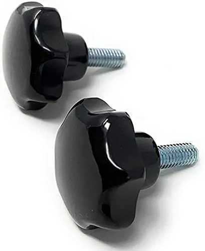 Design61 2er Set Sterngriff Handrad M8 x 20 mm Ø40 mm