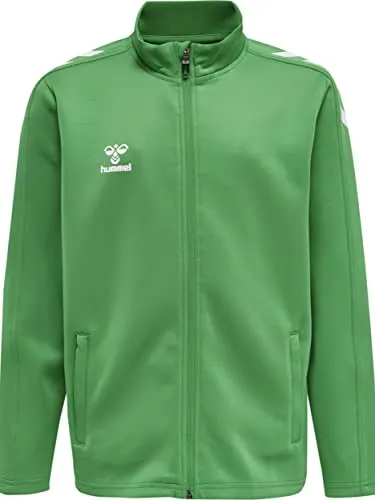 Hummel hmlCORE XK POLY ZIP SWEAT KIDS - JELLY BEAN - 140 - Funktionsjacke für Kinder mit BEECOOL® Technologie für Atmungsaktivität und Trockenheit. Der Reißverschluss und der Windschutzkragen bieten Vielseitigkeit und Komfort beim Training.
