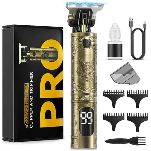 Haarschneidemaschine Profi Set mit LED Anzeige – Präzisions Trimmer für Herren
