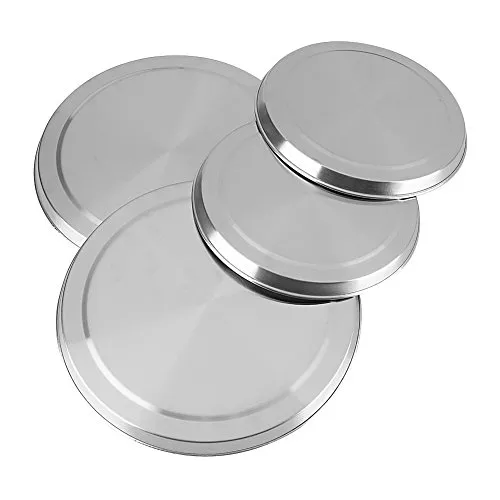 Set of 4 Stainless Steel Hob Covers Hob Protector Covers (4er-Set)