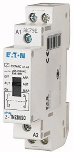 Stromstoß-Schalter Hutschiene Eaton Z-TN24/SS - 2 Schließer und 1 Öffner, 20 A, ideal für die Steuerung von Beleuchtung und elektrischen Geräten in Wohn- und Gewerberäumen.