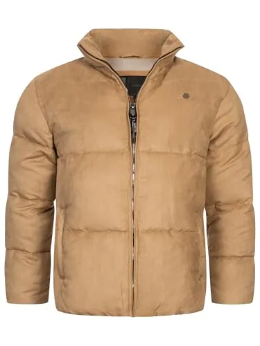 Indicode Herren INGraville Winterjacke mit Stehkragen – Elegante Steppjacke für Männer - Trendige Herrenjacke mit gesteppter Oberfläche und schlichter Eleganz. Regular Fit für optimalen Tragekomfort. Hochwertige Verarbeitung und modernes Design – ideal für kalte Tage!